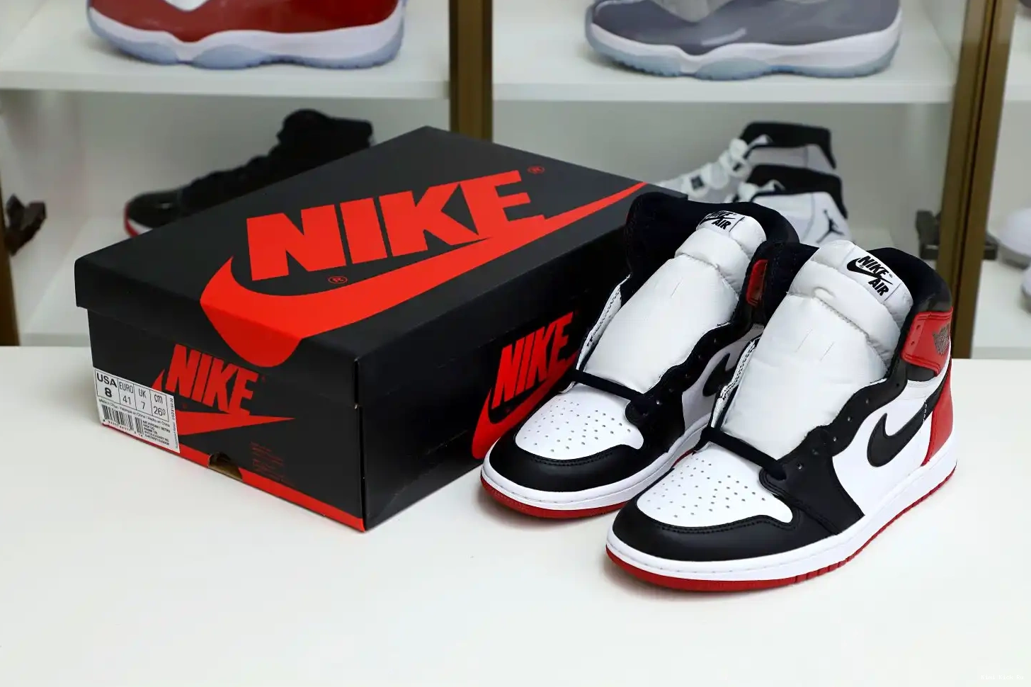 1 Air Jordan Retro Toe Kimikick (2016) Black 0717